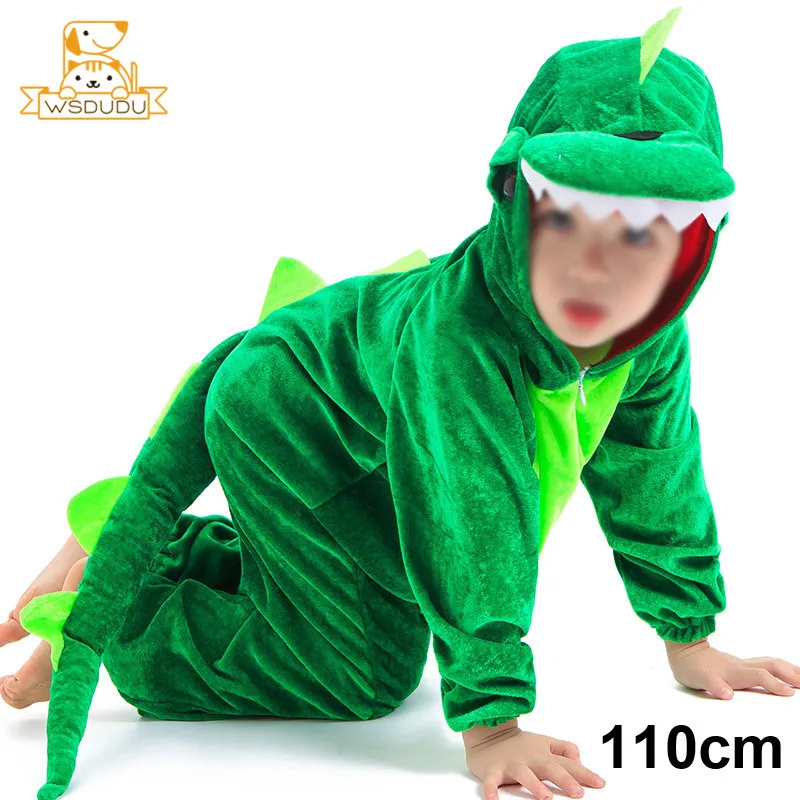 Cute Dinosaurs Clothing Fluffy Costume Plush Stuffed Animals Dolls For Children Gifts Cosplay Baby Summer Winter Kawaii Clothes - Цвет: 110cm