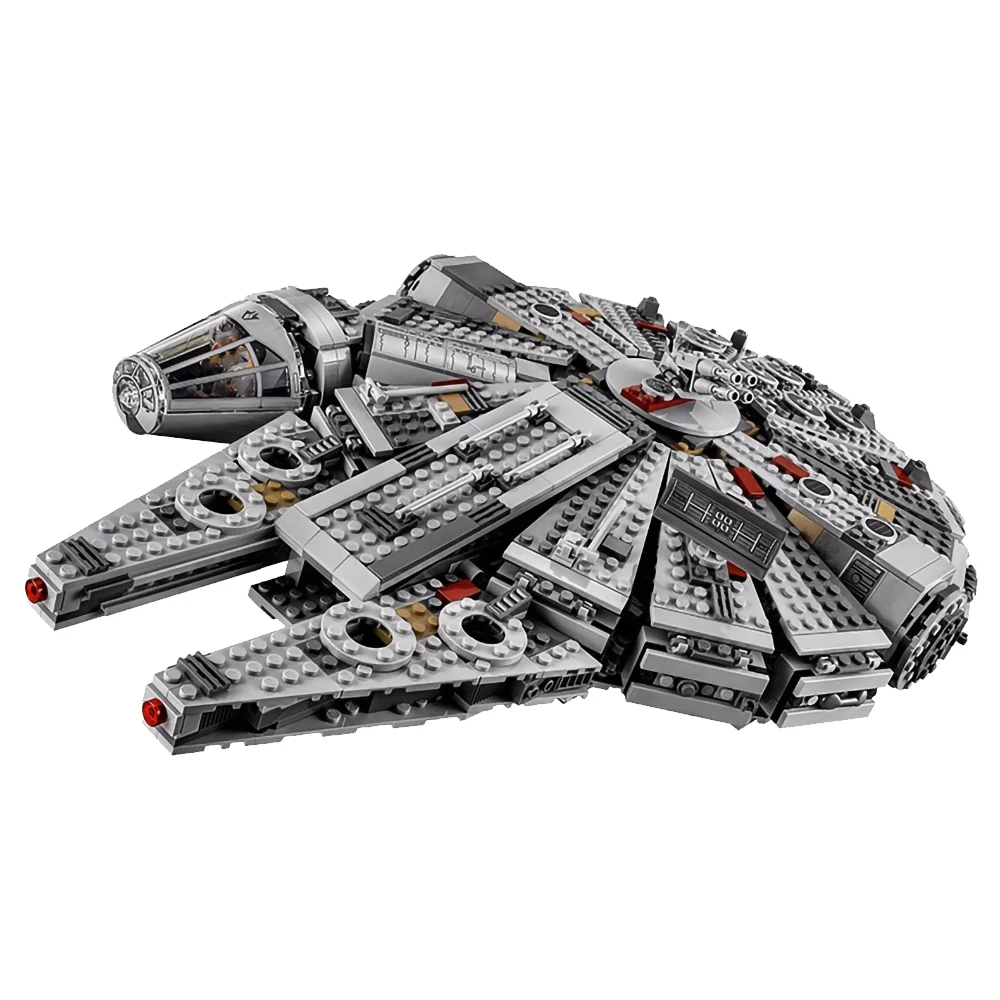 Fit Star 75105 Wars Millennium Warship набор мини-фигурок 1381 шт. развивающие строительные блоки игрушки для детей сила пробуждения подарок