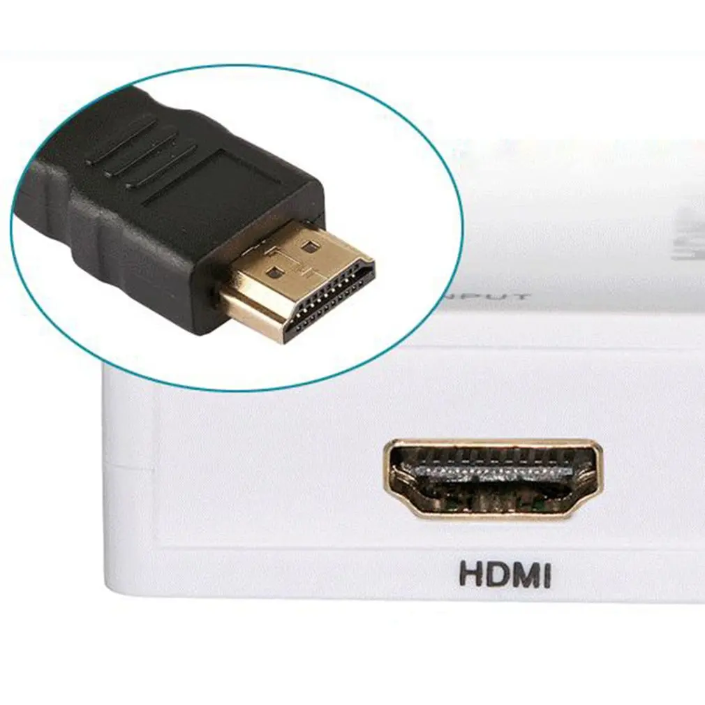 Mini Av To Hdmi 1080P Av To Hdmi Hd Converter Av to Hdmi Supports 1080P Advanced Signal Processing Easy to Carry