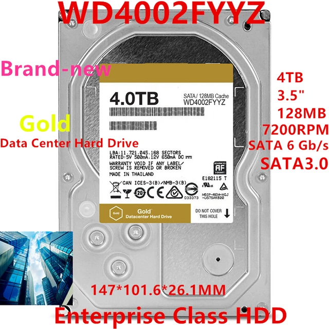 Western Digital Disque dur WD Gold 8 TO 3.5