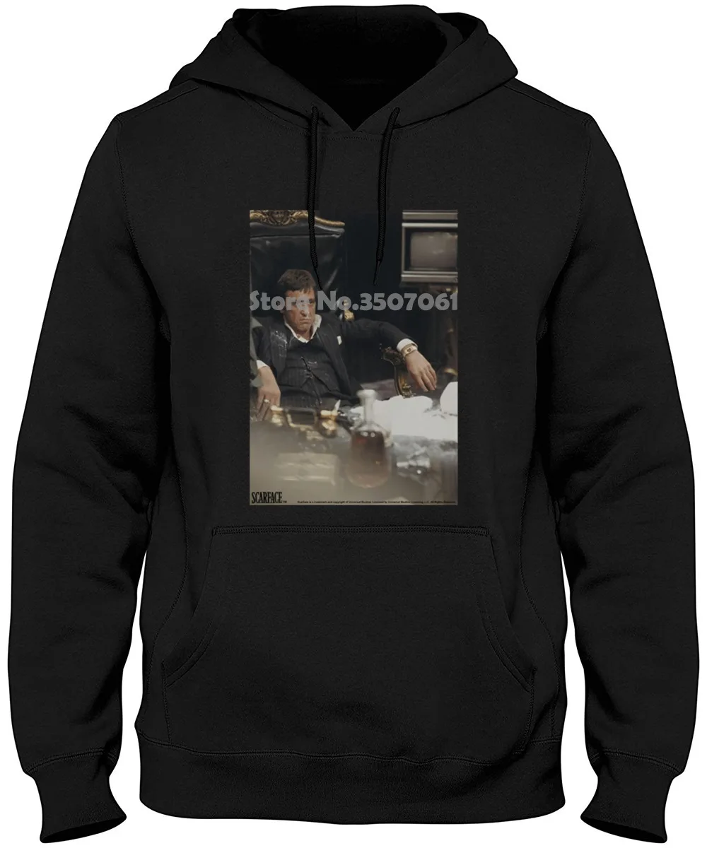 

New long Sleeve Round Collar Mens Fashion top Scarface Sit Back Mens long Sleeve Hoodies & Sweatshirts