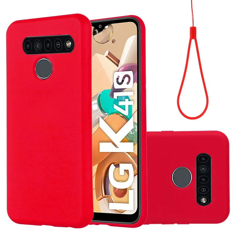 

Silicone Cover For LG K51S Fashion Matte Phone Case For LG K51S Luxury Ultra Thin Candy Colors Shockproof Protection Cases 6.55"