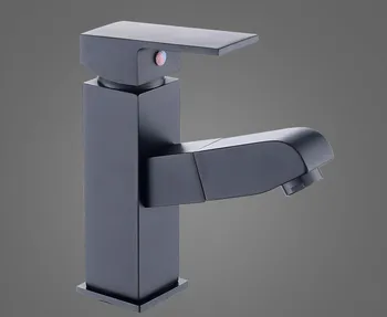 

100% Brand New Bathroom Basin Faucet Black Baking Sink Mixer Tap Hot & Cold Sink Faucet Bathroom Lavotory Faucet Freeship