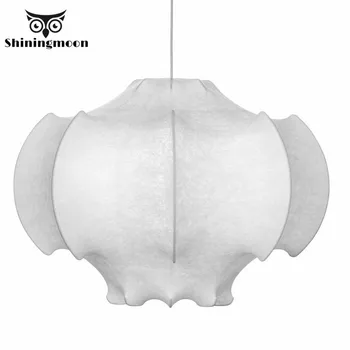 

Retro Modern Home Decor Pendant Lights Italian Art Style Creative Elegant Cocoon White Living Room Bedroom Hanglamp Luminaria