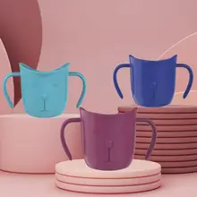 Gobelet Sippy en plastique de conception ergonomique, grand diamètre, tasse d'eau d'entraînement pour bébé en bas âge
