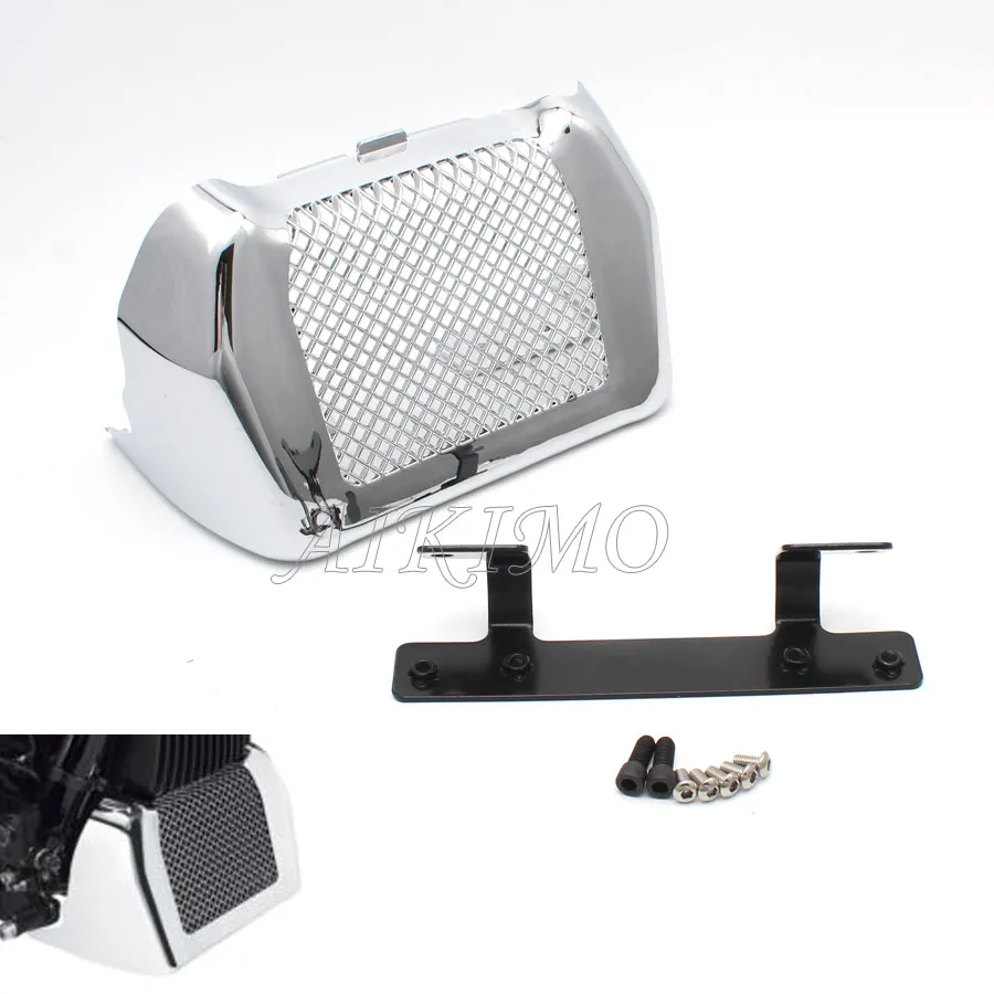 

Chrome ABS Oil Cooler Cover Case Kit Fit For Harley MK8 Touring 2017-UP 2018 2019 2020