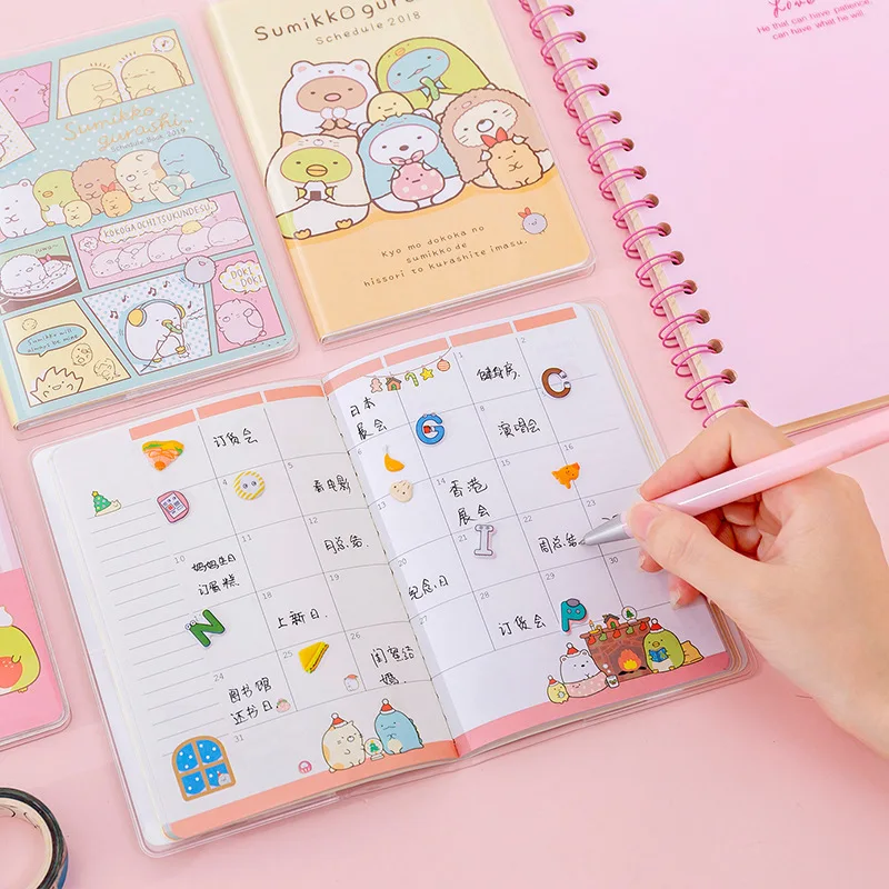 Каваи Сумико гураши календарь блокнот ежедневник еженедельник Note book Time Organizer школьные принадлежности