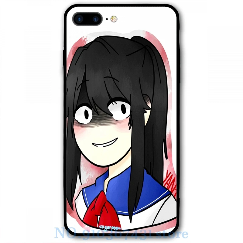 Yandere-chan from Yandere Simulator Phone Case For iPhone 12 Pro 11 X XR XS Max 8 7 6 6s Plus 5s Soft TPU Glass Back Cover | Мобильные