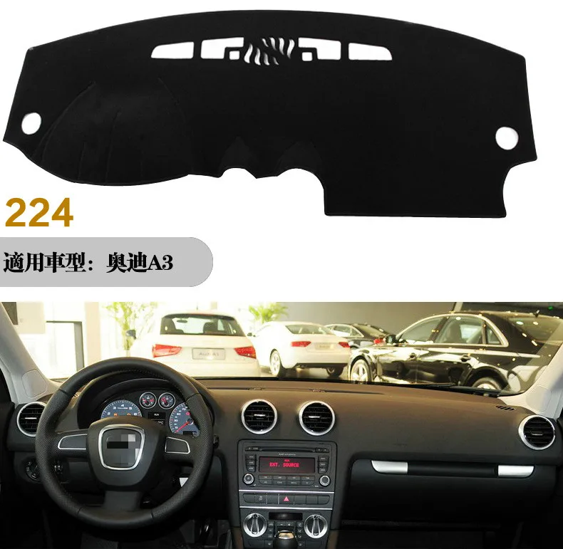

For Audi A3 2010-2013 Car Dashboard Avoid Light Pad Instrument Platform Desk Cover Mat Auto Car Styling
