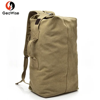 

Men Outdoor Backpacks Large Capacity Multifunctional Travel Unisex Canvas Backpacks High Quality Casual Shoulder Bags Leisure