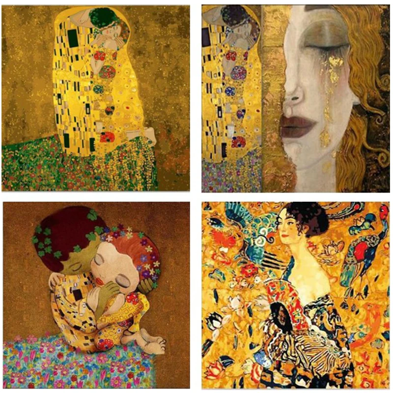DIY Алмазная картина Gustav KLIMT 5D вышивка крестиком абстрактная алмазная мозаика