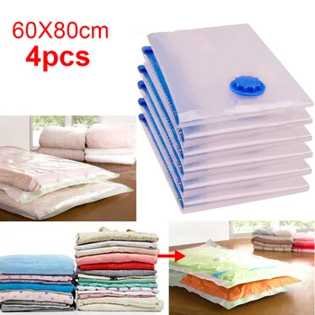 

4PCS Vacuum Storage Bags - Small Medium Large - Compressed Space Saving Seal Bag Selected Pick Of Vacuum Bags
