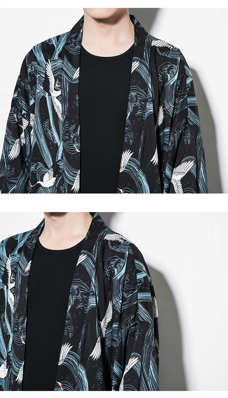 Yukata haori, мужское японское кимоно, кардиган, мужской костюм самурая, одежда, кимоно, куртка, мужское кимоно, рубашка yukata haori KK001
