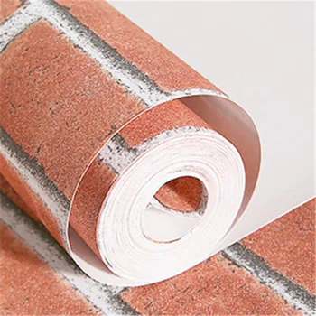 

3D Retro Brick Pattern Wallpaper Home Decor Non Woven Wall[paper Roll For Living Room TV Background 53cmx10M