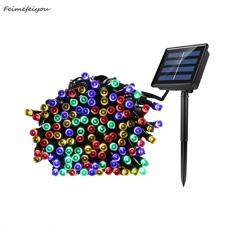 22 м 200 LED Солнечный Сказочный светильник s String Водонепроницаемая Солнечная