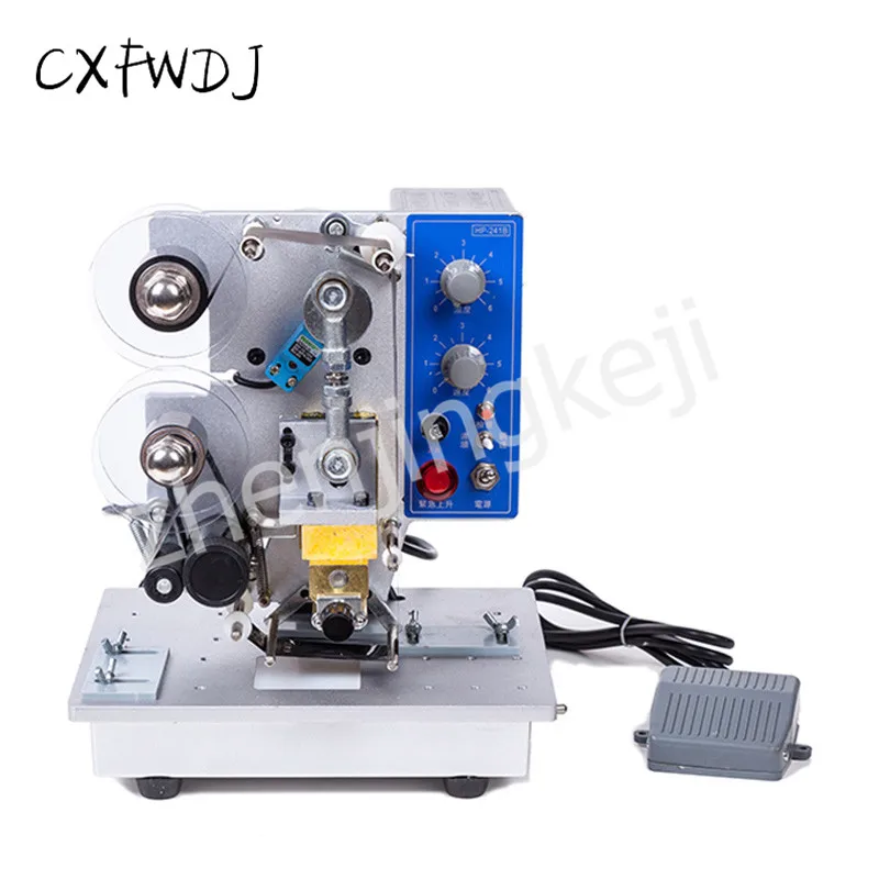 HP-241B Electric Ribbon Coding Machine Automatic Date Printing Machine Stamping label Hot Coding Machine