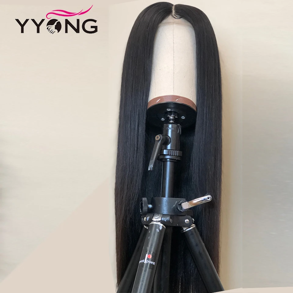 

YYong 1x4& 1x6 T Part Brazilian Straight HD Transparent Lace Front Wigs Remy Long Lace Frontal Human Hair Wig 30 32inch 120%