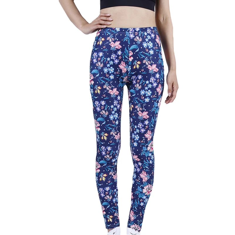 YSDNCHI Women Printed Leggings Fitness Slim Workout Leggins Trousers Fashion High Elastic Gym Sport Jegging Pants crossover leggings