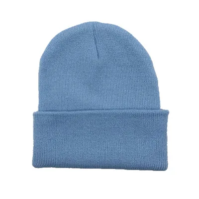 LightBlue Зимние шапки для женщин, Новые Вязаные шапки, одноцветные милые шапки для девочек, осенние женские шапки, теплые шапки, женские повседневные Шапки - Цвет: LightBlue