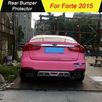 

Rear Bumper Protector Dual Diffuser Bumpers Body Kit Bumper For Kia Forte K3 2015