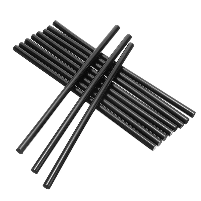 20pcs Handmade 7x190mm Black Resin Glue Sticks Car Paintless Dent Repair Tools Accessoires For Plastic Glass Ceramics Wood