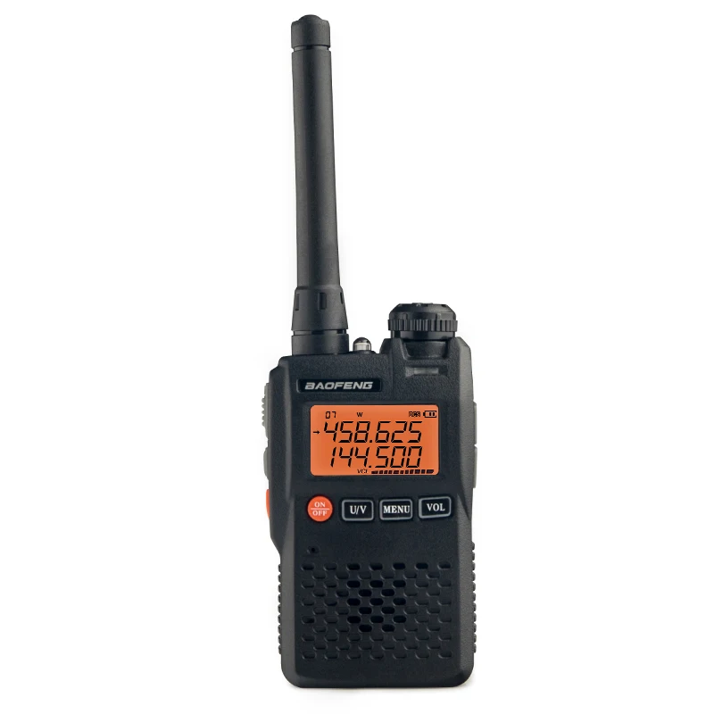 Baofeng UV 3R плюс + мини иди и болтай Walkie Talkie VHF 136 174 МГц & UHF 400 470 Dual Band Мини Two Way Радио