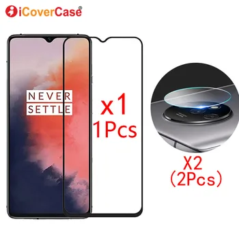 

2Pcs 9H Camera Tempered Glass Film And Front Screen Glass For OnePlus 7T Case Back Camera Protector Lens For Oneplus7t Accessory