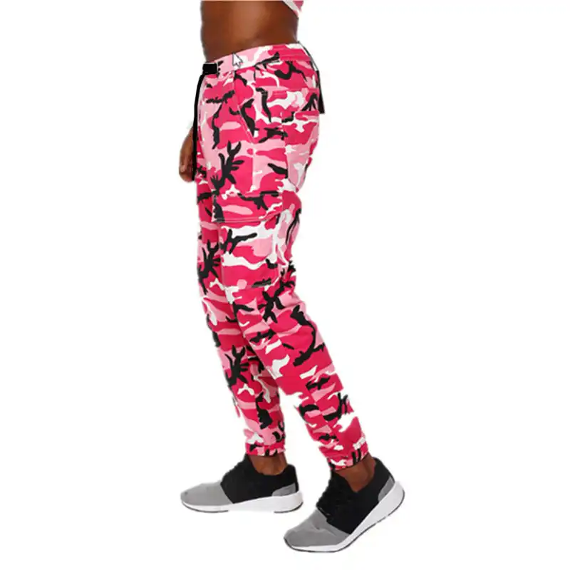pink camo trousers mens
