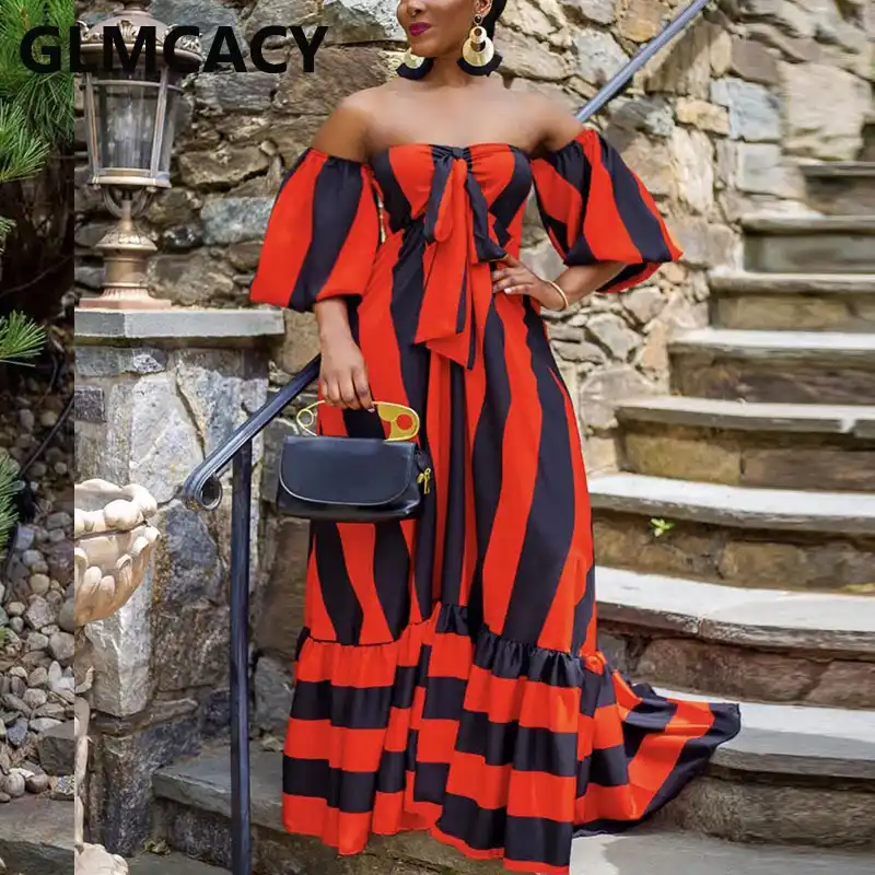 Robe longue epaule dénudée boheme Clearance