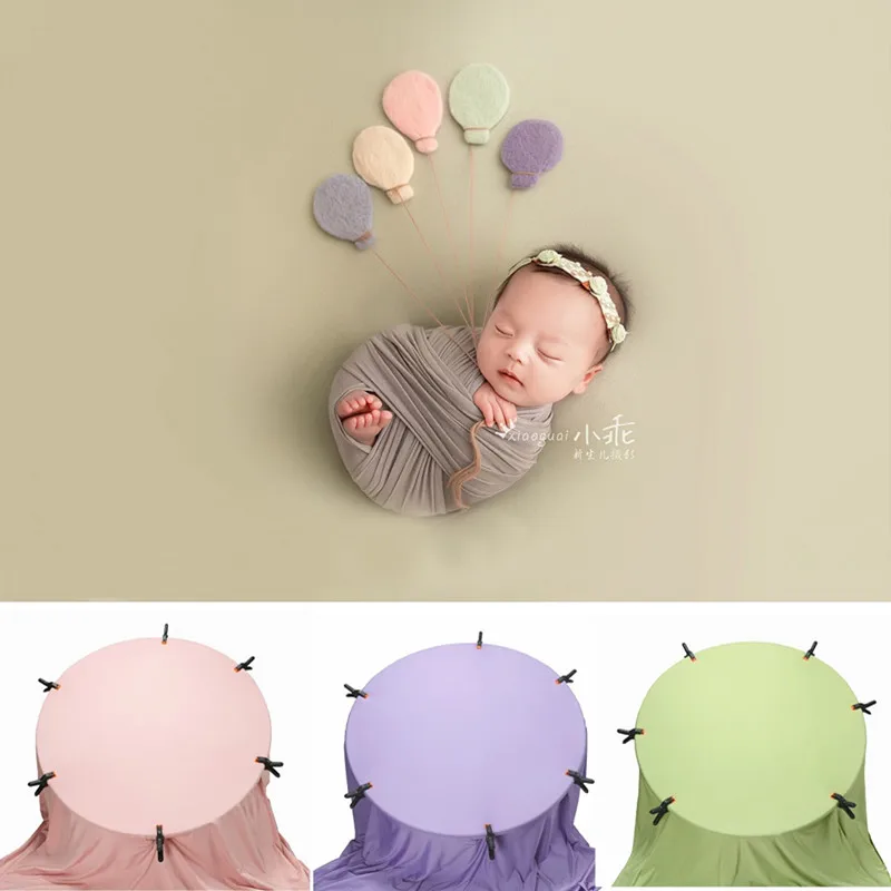 

Baby Photo Backdrops Beanbag Stretchy Fabric Newborn Photography Props Posing Beans Blanket Backgrounds Studio Accessories Pose