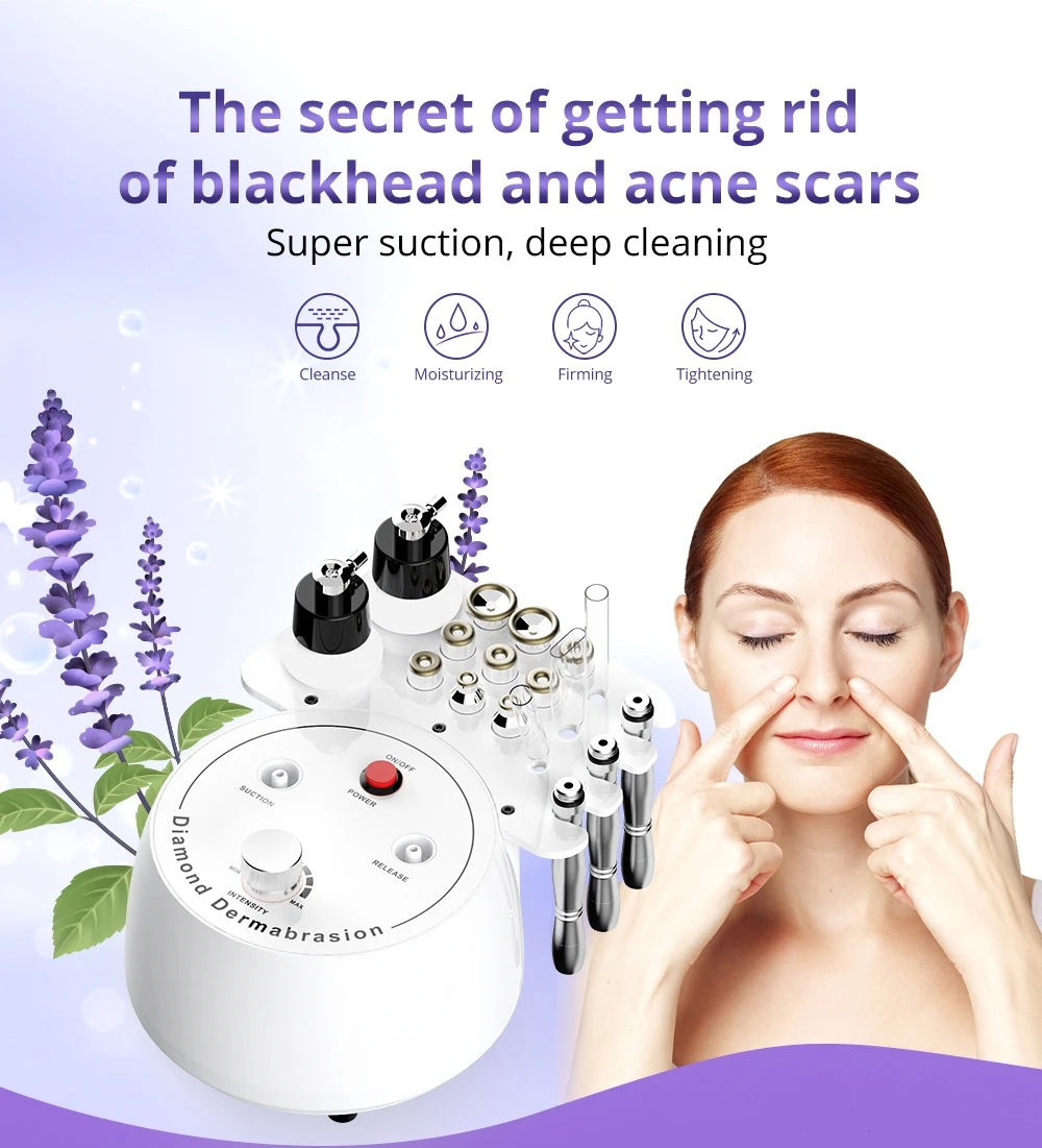 multi function 3 In 1 Diamond Microdermabrasion Dermabrasion Vacuum