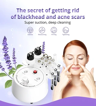

multi-function 3 In 1 Diamond Microdermabrasion Dermabrasion Vacuum Spray Facial Care Beauty Machine for Home/Spa