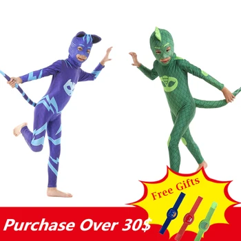 

PJ Masks Toys Children Christmas Halloween Cosplay Costume Pj Masks Catboy Gekko Owlette Birthday Party Clothes Kids Gifts