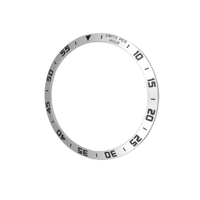 time-silver Gear S3 циферблаты для samsung Galaxy watch 46 мм сплав ободок кольцо клеющаяся крышка против царапин Смарт-часы аксессуары - Цвет: time-silver