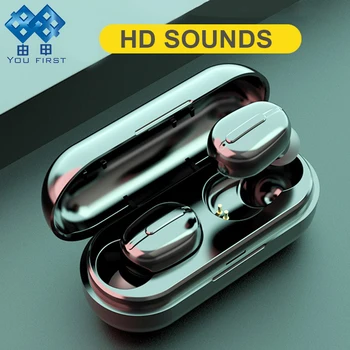 

YOU FIRST TWS Bluetooth Earphone Wireless Earbuds 5.0 Headphones Wireless Headset with Mic Magnetic Handsfree for Mobile Phone