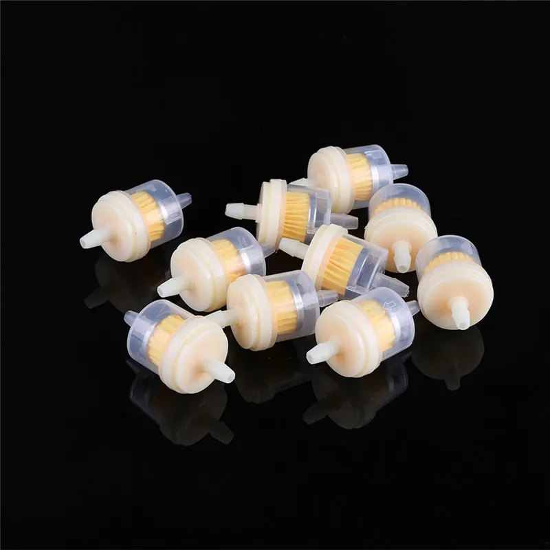 10Pcs/set 4/25'' 4mm Hose for Motorcycle Scooter Gasoline Filter Clear Inline Gas Fuel