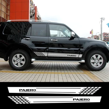 

2pcs Car Long Side Stickers Vinyl Auto Racing For Mitsubishi Pajero Styling Personalized Decals Car Styling Tuning Accessories