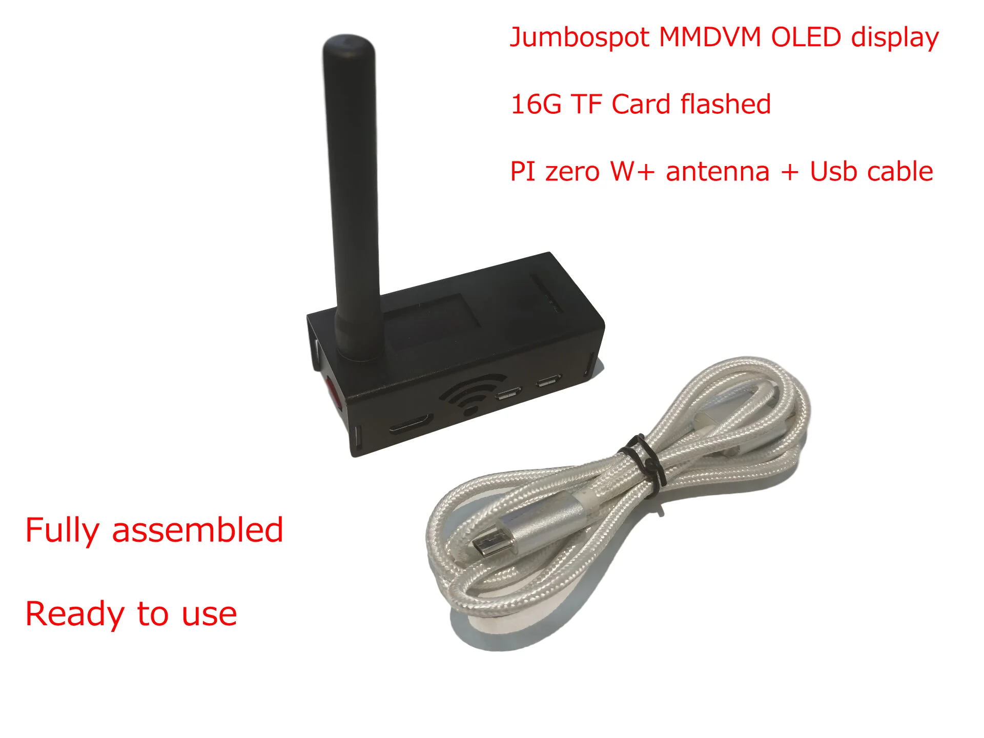 Сборная точка доступа JUMBOSPOT MMDVM QSO поддержка P25 DSTAR DMR YSF NXDN + Raspberry pi zero w OLED антенна