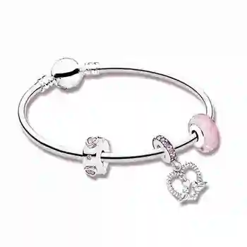 

100% 925 silver sterling genuine charm love bracelet life define Valentine's Day original female gift jewelry