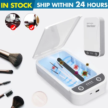 

(Fast shipping) 5V UV Light Phone Sterilizer Box Jewelry Phones Cleaner Personal Disinfection Cabinet Aromatherapy Esterilizador