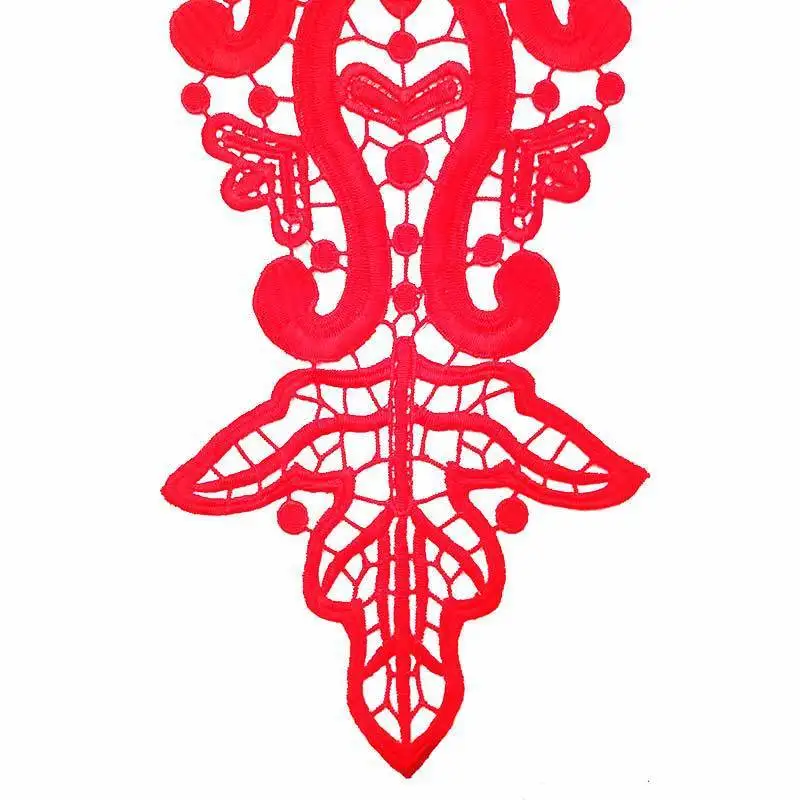 Sewing Patches Lace Sewing Supplies Lace Sewing Accessories Lace Garment Accessories Lace Decoration Lace Accessories Embroidered 3d Flowers Lace Venise Embroidery Patches DIY Lace Collar Neckline Decorate Wedding Dress Sewing Craft Supplies 1PCS