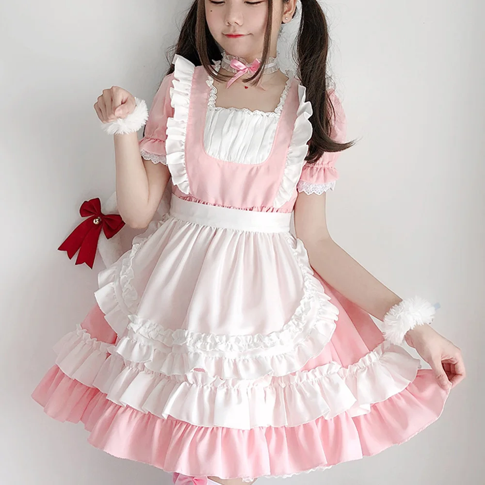 Sweet Lolita Collection OP Maid Cosplay Women Uniform Princess Dresses Kawaii Costume
