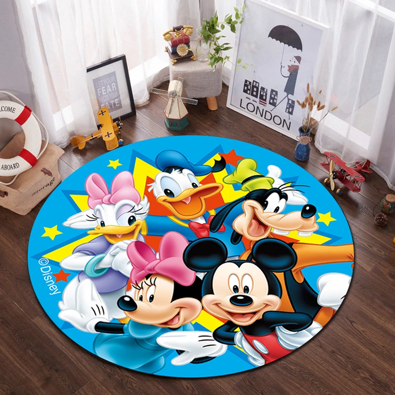 

Коврик детский игровой с принтом Микки Мауса, 100x10 см