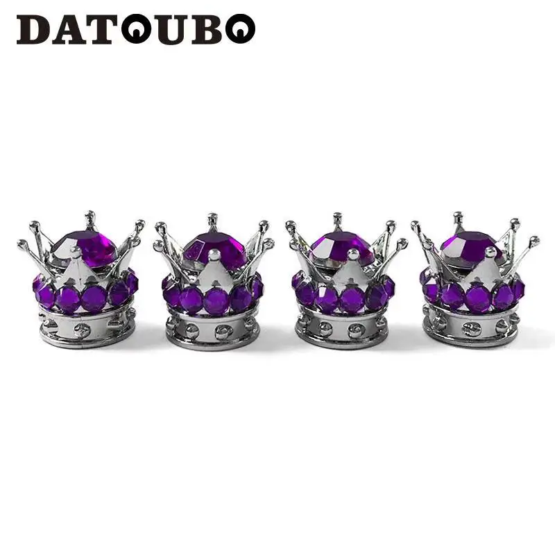 DATOUBO 4 шт. Новое поступление серебристая корона розовые белые алмазные колпачки