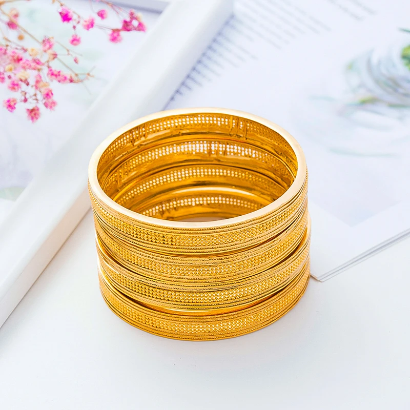 11 мм арабские Unopenable браслеты для женщин эфиопские браслеты Ближний Восток золотой браслет в Дубае ислам Свадебные украшения африканские подарки