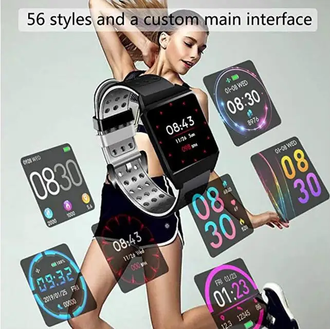Beaulyn лет Smartwatch мужской Браслет Шагомер фитнес-трекер Браслет кровяное давление пульсометр AGPS