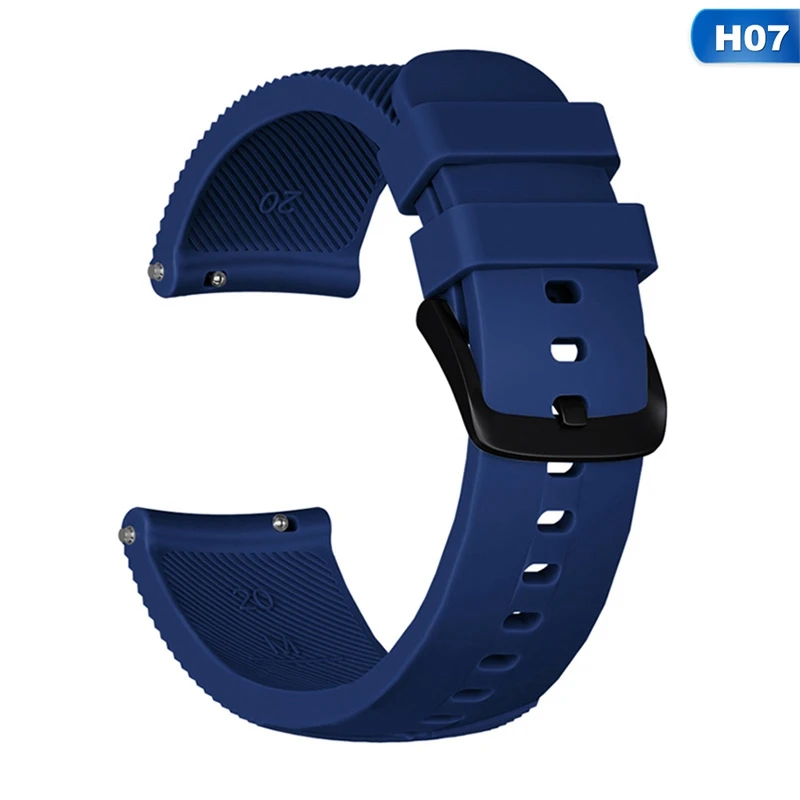 Новые силиконовые умные часы ремешок для Garmin Vivoactive 3 Band Vivomove браслет hr для Garmin Forerunner 645 умные аксессуары - Цвет: H07