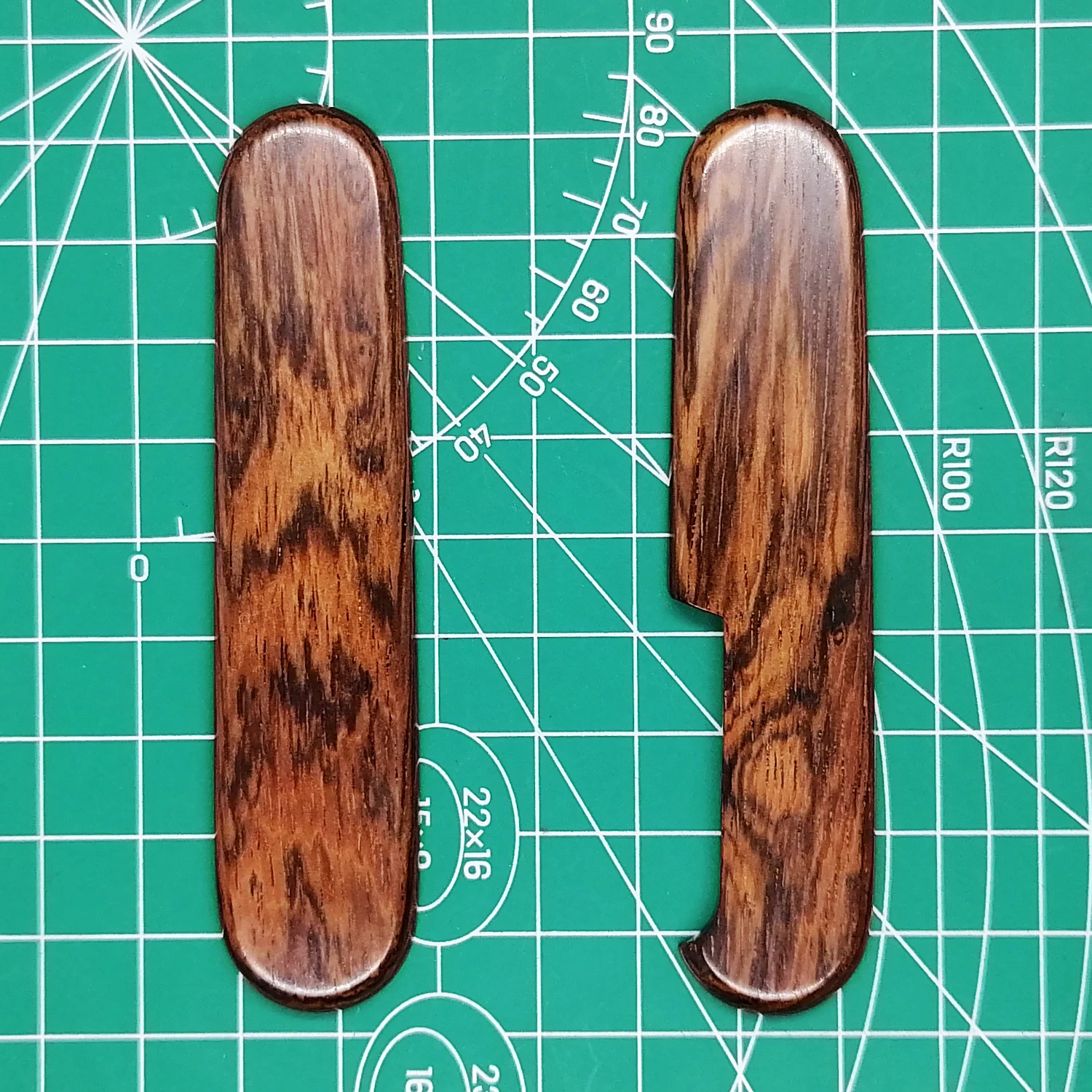 Hand Made Snake Wood Scales For 91 Mm Victorinox Swiss Army Knife