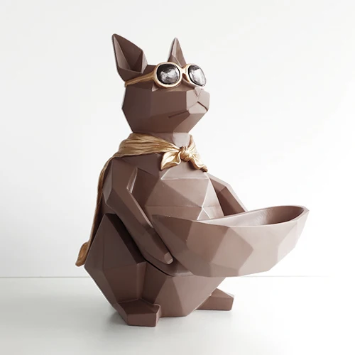 Tissue box Brown Статуэтка из смолы для дома и офиса, коробка для хранения с салфеткой, настольный декор, стол, органайзер, ключевые инструменты, фруктовые гайки, конфетница для хранения - Цвет: Tissue box Brown