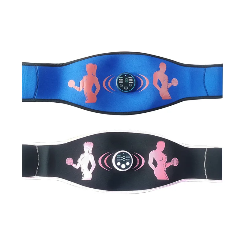 Slimming Massage Belt Muscle Toner EMS Abdominal Toning Belt Body Belly Fitness Trainer For Abdomen Arm Leg Waist Weight Loss muscle stimulator abdominal muscle stimulator